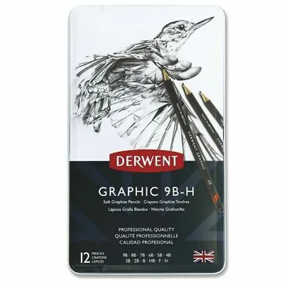 £12.50 • Buy Derwent Graphic Drawing Pencil 12 Pencils 34215- Pack Of 12