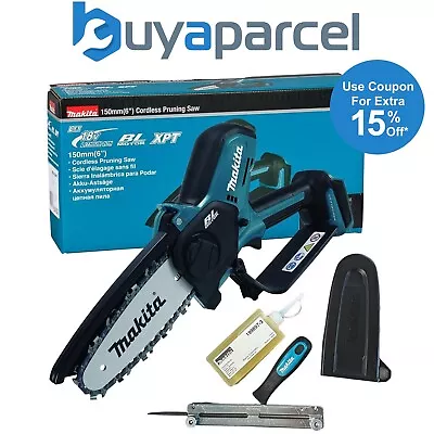 Makita DUC150Z 18v Cordless Brushless Chainsaw Pruning Saw 150mm 6  - Bare Tool • £198.99