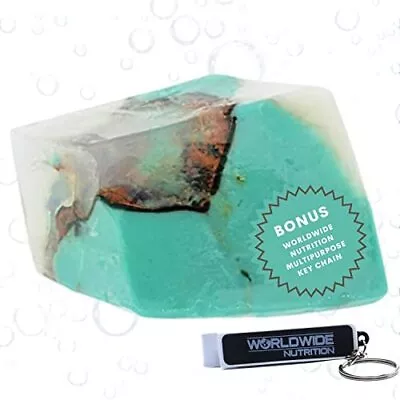 TS Pink Turquoise SoapRocks Bar Soap For Bath Bathroom Decor 6oz Bar • $17.99