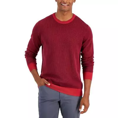 Club Room Mens Knit Crew Neck Pullover Sweater BHFO 3010 • $8.99