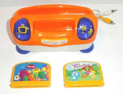 VTech V.Smile Baby Console Only With 2 Cartridges - NO CONTROL PANEL PLEASE READ • $16.99