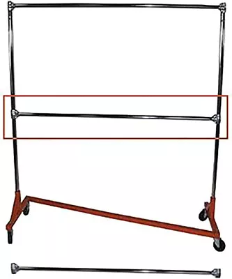 $122.95 • Buy Clothing Garment Rack Z-Truck Rolling Double Rail OSHA Heavy Duty 400 Pounds