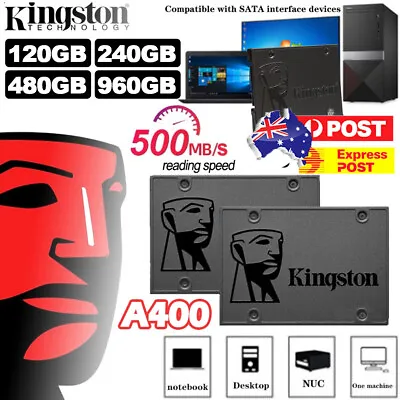 $26.51 • Buy Kingston A400 SSD Hard Disk 120/240/480/960GB SATA III 2.5  Solid State Drive PC