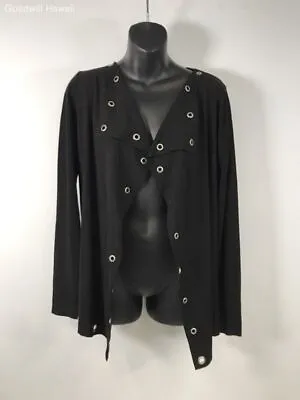 $9.99 • Buy ZARA Black Long Sleeve Pull-over Coat/Jacket Women - Size M