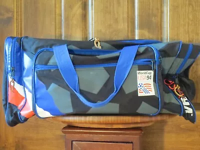 Vintage 1994 World Cup USA 94 Large Size Duffle Bag Gym Tote Soccer Flag Rare • $58.50