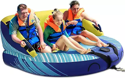 3 Person Towable Tube For Boating Inflatable Towable Tubes For Boats 1-3 Rider • $436.99