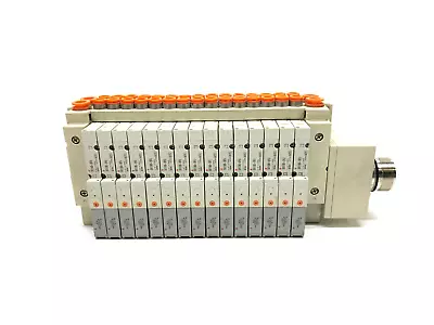 $256.49 • Buy SMC SS5V1-W10CD-15B-N7 15 Station Valve Manifold Block Assembly SV1100-5FU