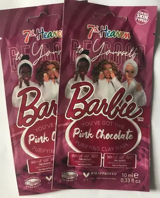 Barbie 7th Heaven Pink Neon Toning/ Peel-off Face Mask X 2 - Choose Type • £4.85