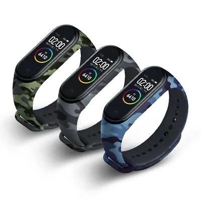 $2.19 • Buy For Xiaomi Mi Band 3/4 Watch Strap Bracelet Camouflage Silicone Sport Wristbands