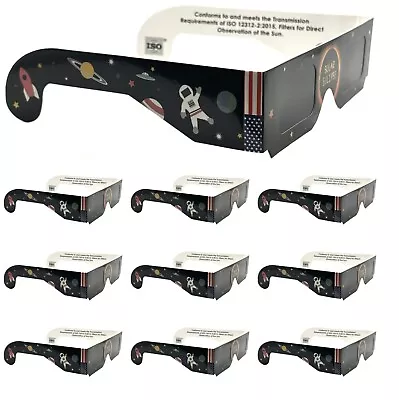 Solar Eclipse Glasses ISO Certified (10 Pack) • $13.49