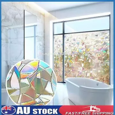 3D Static Window Glass Film Rainbow Stickers Frosted Privacy Cover Home Decor • $13.39