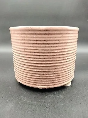 $35 • Buy Vintage Pink Zanesville Ohio Pottery Stoneware Planter Vase 4004 Homespun Line