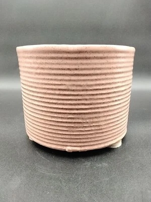 $35 • Buy Vintage Pink Zanesville Ohio Pottery Stoneware Planter Vase 4004 Homespun Line