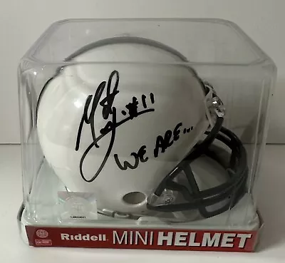 Matt Mcgloin Signed Penn State Riddell Mini Football Helmet Insc We Are Rare Coa • $95