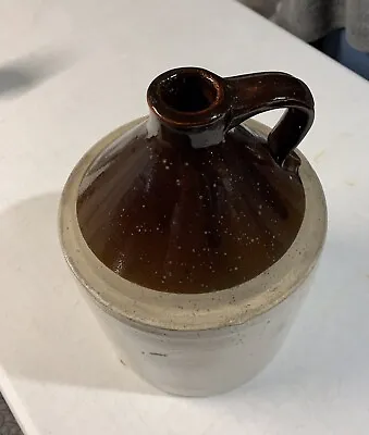 Antique Vintage Gallon Two Tone Crock Jug Stoneware • $43