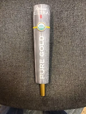 Michelob Ultra Pure Gold Organic Logo Beer Tap Handle 12” Tall Brand New In Box! • $30