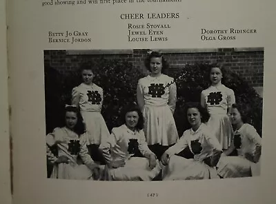 Vintage Yearbook William Byrd High School Vinton Virginia The Black Swan 1944 • $45