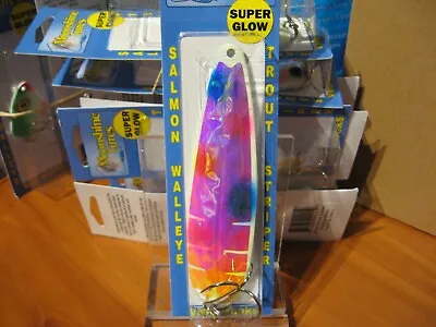 Moonshine Lures 4 1/2  Magnum Salmon Trolling Spoon / RV Series Wonder Bread • $11.87