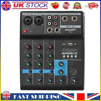 £29.59 • Buy Wireless 4-channel Audio Mixer Bluetooth-compatible USB Sound Mixing (US) #gib