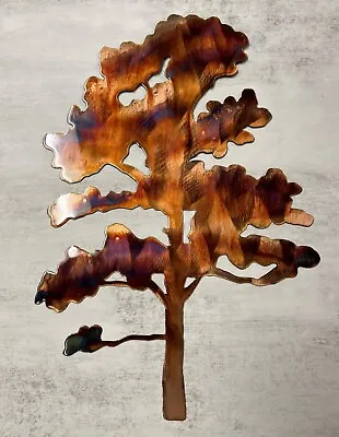 Oak Tree - Metal Wall Art - Copper 7  X 10  • $24.98