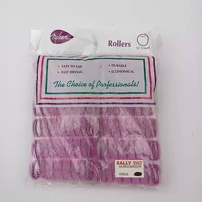 Nylrem 12ct Hair Wire Mesh Brush Rollers Pink Vintage • $19.99