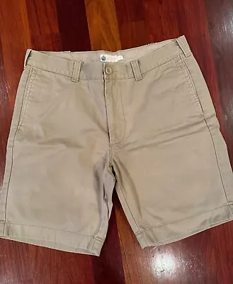 J. Crew Men's Chino Khaki Shorts Size 33 Excellent Condition • $3.74