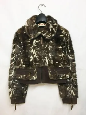 Marni Mink Fur Jacket Made In Italy Luxury Winter Outerwear For Women JAPAN • $459.65