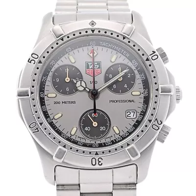 TAG HEUER 2000 Professional CE1111 Vintage Chronograph Quartz Men's R#129964 • $699.30