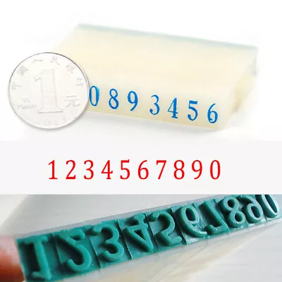 English Alphabet Letters Numbers Rubber Stamp Free Combination Seal Plastic DIY • $1.99