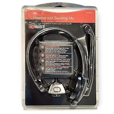 Gigaware Headset With Swiveling Mic For Xbox 360/Xbox Live (2602081) New Sealed • $19.78