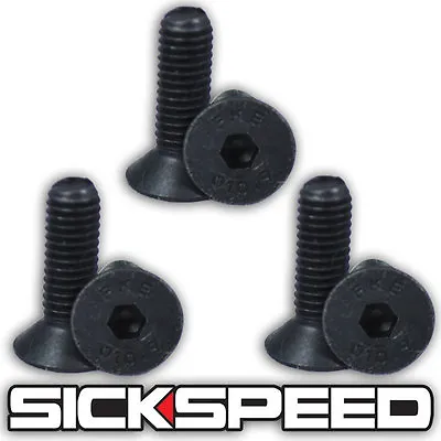$6.88 • Buy Black Steering Wheel Screw 6pc Bolt Kit For Nardi/personal/sparco/omp/momo A3