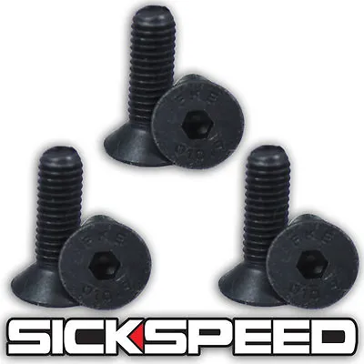 Black Steering Wheel Screw 6pc Bolt Kit For Nardi/personal/sparco/omp/momo A3 • $6.88