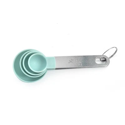 £6.59 • Buy Set Of 4 Stainless Steel Measuring Cups And Spoons Kitchen Baking Cooking Tool