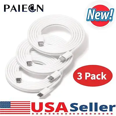 3 Pack Type C To Type C Cable USB C Fast Charger Lead For IPhone 15 Plus Pro Max • $7.99
