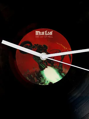 Meat Loaf Bat Out Of Hell Vinyl Record Clock 12 Inch LP Unique Gift MeatLoaf • £12.99
