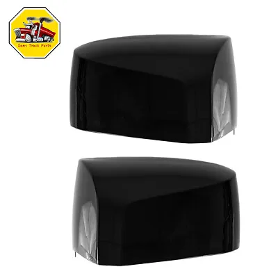 Left And Right Side Black Hood Mirror Cover Pair LH+RH For Volvo VNL 2004-2017 • $33.83