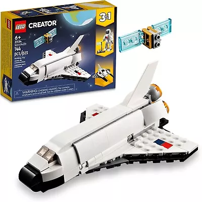 $15.99 • Buy LEGO Creator Space Shuttle Toy To Astronaut Figure To Spaceship 31134, 3 In 1