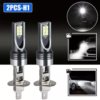 2X White H1 LED Headlight Bulbs Conversion Kits High Low Beam Lamp 100W 6500K • $5.12