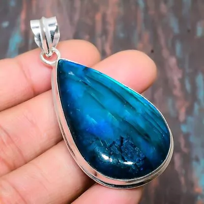 Blue Labradorite Gemstone Handmade Jewelry Pendant 2.44  Y952 • £9.59