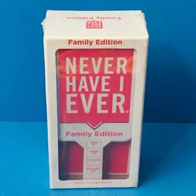 NEVER HAVE I EVER Game Family Edition 224 Cards 6 Paddles 2-6 Players New Sealed • $42.27