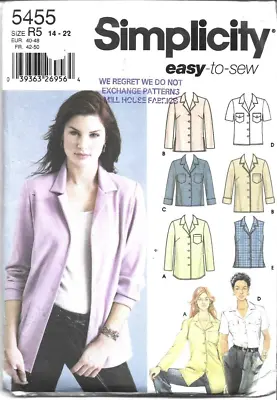 Ladies Simplicity Sewing Pattern Top Blouse Shirt Bust Sizes 36 In 38 In • £2