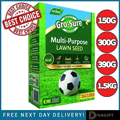 Westland Gro-sure Multi-purpose Grass Lawn Seeds Quick Growing Germination New • £7.99