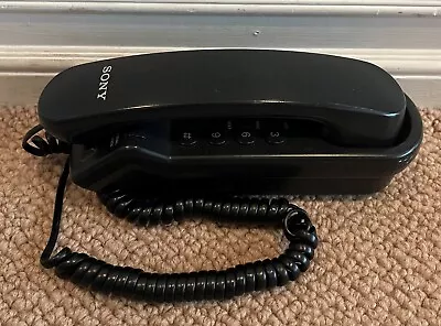 Sony IT-B3 Telephone Corded Phone Black Vintage Desk Wall Single Line Redial • $12.95