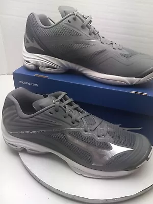 Mizuno Womens Sz 11 Wave Lightning Z6 Volleyball Shoes Gray • $79.99