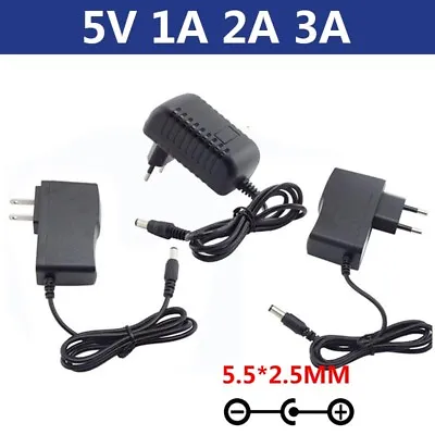 DC 5V 1A 2A 3A Universal Power Supply Adapter Charger For CCTV Camera Router • £3.11