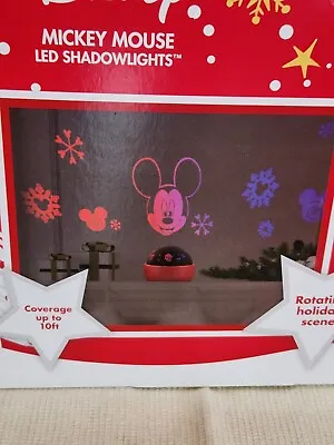 Christmas Disney Mickey Mouse & Friends Shadow Light Rotating Table Top Light • $34.99