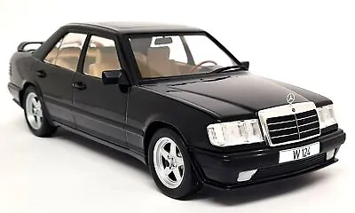 MCG 1/18 Mercedes Benz W124 Tuning Black Metallic Diecast Model Car • £89.99