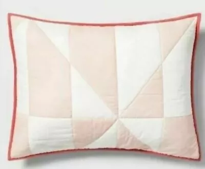 Set Of 2 Hearth & Hand Magnolia Kid's Triangle Pillow Sham Case Pink Standard • $19.99