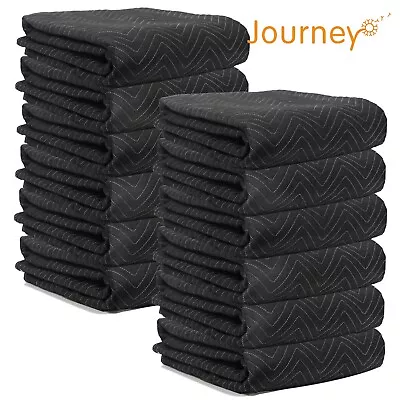 Moving Blankets Ultra Thick Heavy Duty 45lb/dz 80 X72  Furniture Pads 12 Pack • $76.89