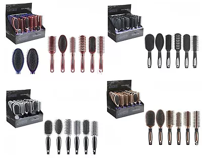 6Pk Set Professional Hairbrushes Assorted Heads & Colours Salon Quality • £14.83